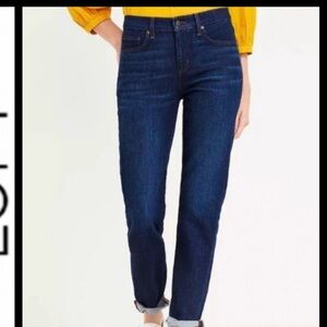 LOFT The Girlfriend 29/8 Women's Blue Dark Wash Jeans